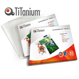 Pouches - a2 - 594x428mm - 2x125 micron - titanium - scatola 25 pezzi