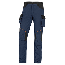 Pantalone da lavoro mach 2 - twill/poliestere/cotone - taglia xxl - blu/nero - deltaplus