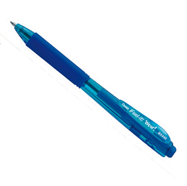 Penna a sfera a scatto feel it - blu - punta 1,0mm - pentel