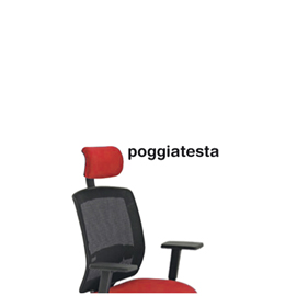 Poggiatesta per seduta molly a - rosso - unisit
