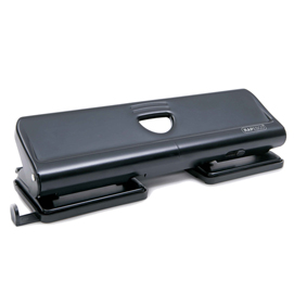 Perforatore 720 - metallo - massimo 20 fogli - 4 fori - passo 8 cm - nero - rapesco