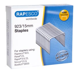 Punti in metallo - 23/15 - metallo - rapesco - conf. 1000 pezzi