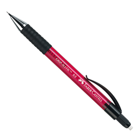 Portamine grip matic - 0,5mm - fusto rosso - faber castell