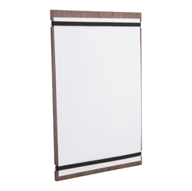 Portamenù tablet con elastici - legno di noce - 32x22 cm - securit