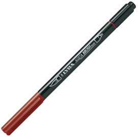 Pennarello aqua brush duo - punte 2/4 mm - rosso venezia - lyra