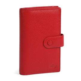 Portafoglio lady tempora time - pelle - rosso - niji