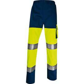 Pantalone alta visibilità phpa2 - sargia/poliestere/cotone - taglia m - giallo fluo - deltaplus