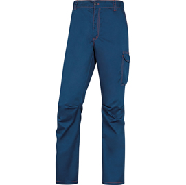 Pantalone da lavoro panostrpa - sargia/poliestere/cotone/elastan - taglia xl - blu/arancio - deltaplus