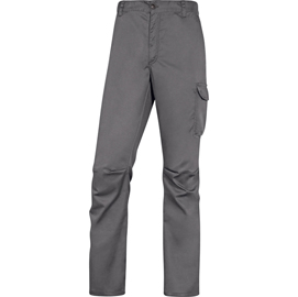 Pantalone da lavoro panostrpa - sargia/poliestere/cotone/elastan - taglia m - grigio/nero - delta plus