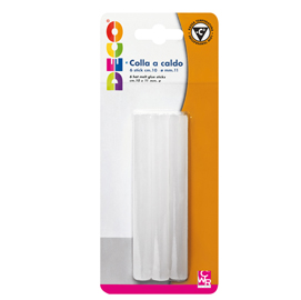 Pistola colla a caldo -  trasparente - bassa temperatura - cwr - conf. 6 stick