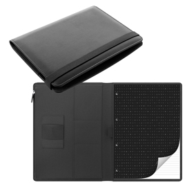 Portablocco metropol - similpelle - 32x24,5x2,6cm - nero - filofax