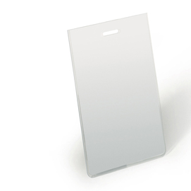 Portanome - 9x6 cm - verticale - trasparente - durable - conf. 100 pezzi