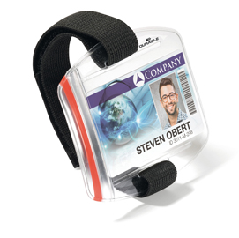 Portabadge da braccio - 5,4x8,5 cm - durable - conf. 10 pezzi