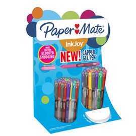 Penne inkjoy gel stick - 0,7mm - colori assortiti - papermate - espositore 60 pezzi