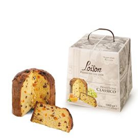 Panettone classico, tutto burro, in astuccio 1000g loison