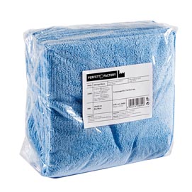 Panni microfibra ultrega - 40x40 cm - azzurro - perfetto - pack 10 pezzi