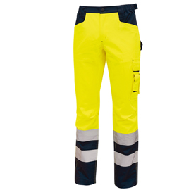 Pantalone invernale alta visibilità beacon - giallo fluo - taglia m - u-power