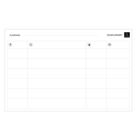 Planning magnetico team - 60x90cm - exacompta