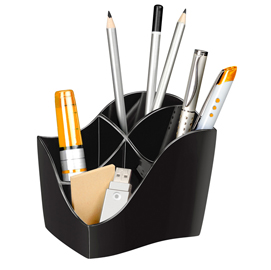 Portapenne organizer ellypse - 100% riciclabile - nero - 118x89 h98mm - cep