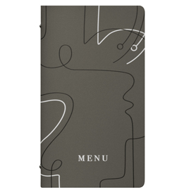 Portamenù linea linee - 18x31,6 cm - tortora - stilcasa