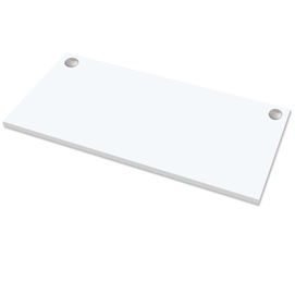 Piano di lavoro per scrivania cambio - 180x80x2,5 cm - bianco - fellowes