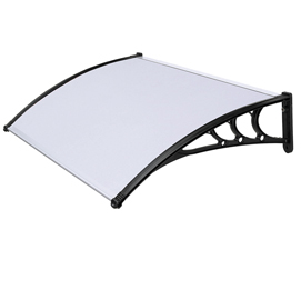 Pensilina modulare satinato opalino - 150 x 100 cm - in policarbonato compatto - garden friend