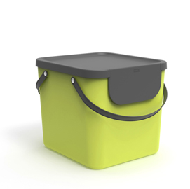 Pattumiera albula - 25 l - verde lime - rotho