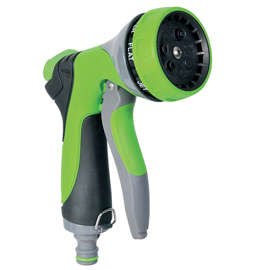 Pistola a doccia per irrigazione - in alluminio - 7 getti - verdemax