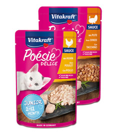 Poésie délisauce per gatti - gusto pollo junior - 85 gr - vitakraft