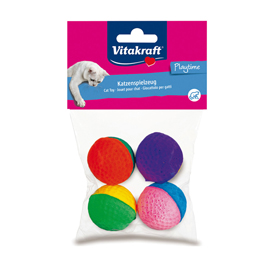 Palline in gomma per gatti - vitakraft - conf. 4 pezzi