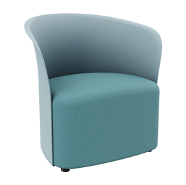 Poltrona crown - blu - paperflow