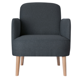 Poltrona brooks - grigio antracite - paperflow