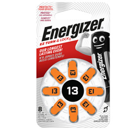 Pile per apparecchi acustici 13 zinc air - energizer - blister 8 pezzi