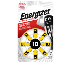 Pile per apparecchi acustici 10 zinc air - energizer - blister 8 pezzi