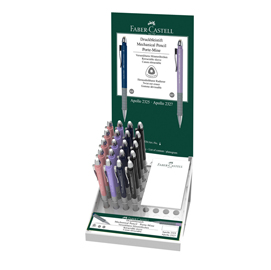 Portamine apollo - 0,5 mm - colori assortiti - faber-castell - expo 20 pezzi