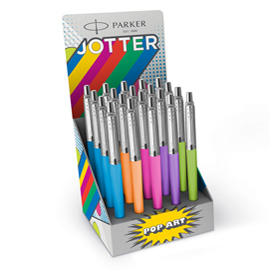 Penne a sfera jotter original pop art - parker - expo 20 pezzi