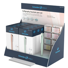 Penna stilografica callissima + cartucce - schneider - expo 8 set