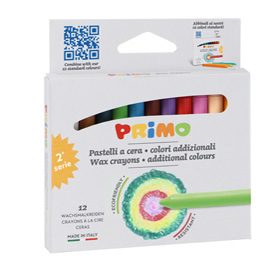 Pastelli a cera jumbo - d 9 mm x 85 mm - primo - conf. 24 pezzi