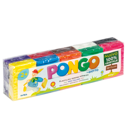 Pasta pongo - panetto 50 gr - colori assortiti - giotto - conf.10 pezzi
