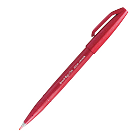 Pennarello sign pen - rosso - pentel
