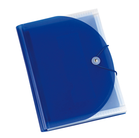 Portadocumenti plastidea - a soffietto - 13 tasche - pp - a4 - blu - iternet