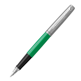 Penna stilografica jotter original - punta m - fusto verde - parker