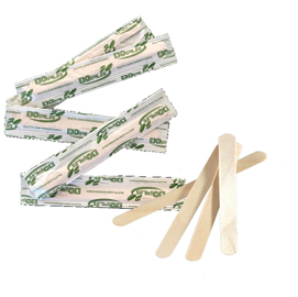 Paletta - green - in legno - 9 cm - imbustate singolarmente - dopla - conf. 50 pezzi