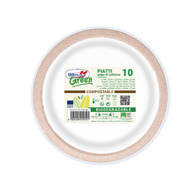 Piatti frutta twin naturgo - in polpa - d 17 cm - dopla - conf.10 pezzi