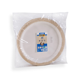 Piatti fondi twin naturgo - in polpa - d 20,5 cm - dopla - conf. 10 pezzi