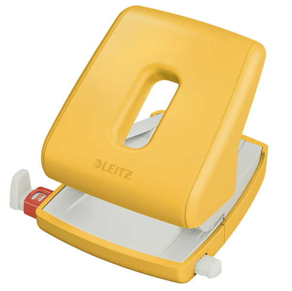 Perforatore cosy - a 2 fori - giallo - leitz