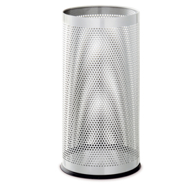 Portaombrelli bianco h 48cm in metallo traforato