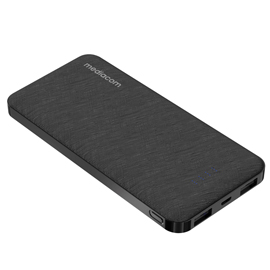 Powerbank ultrasottile usb - da 20.000 mah - nero - mediacom