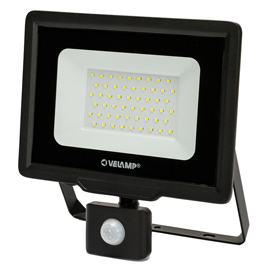 Proiettore led padlight5 - luce bianca naturale 4000 k - 50 w - nero - velamp