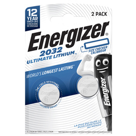 Pila cr2032 ultimate lithium - 3 v - energizer specialistiche - conf. 2 pezzi
